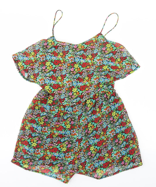 Atmosphere Womens Multicoloured Floral  Jumpsuit One-Piece Size 8