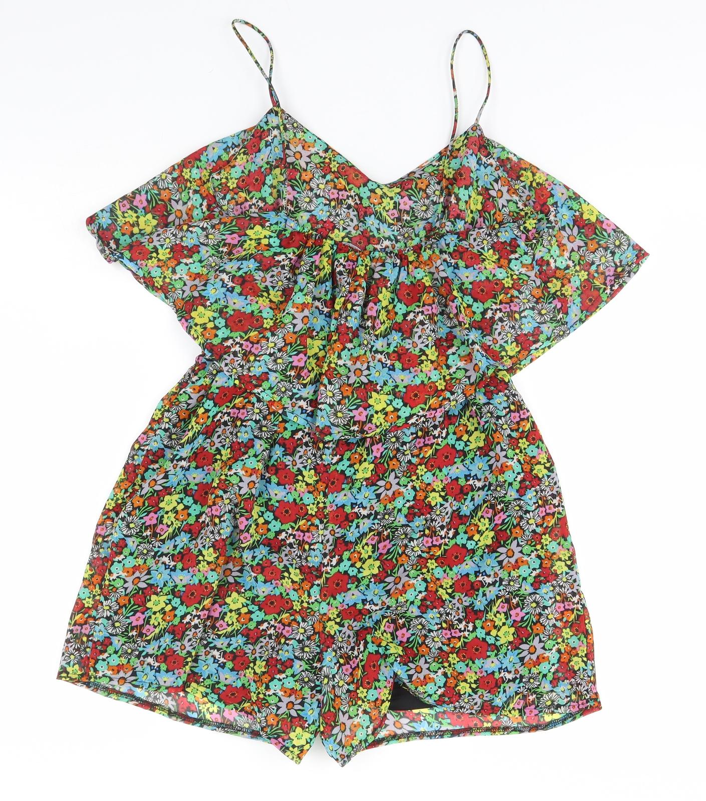 Atmosphere Womens Multicoloured Floral  Jumpsuit One-Piece Size 8