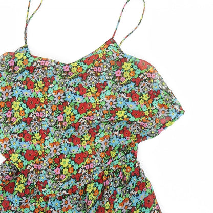 Atmosphere Womens Multicoloured Floral  Jumpsuit One-Piece Size 8