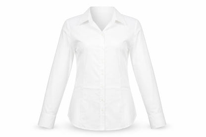 Womens UK Size 8 disley White Basic Button-Up