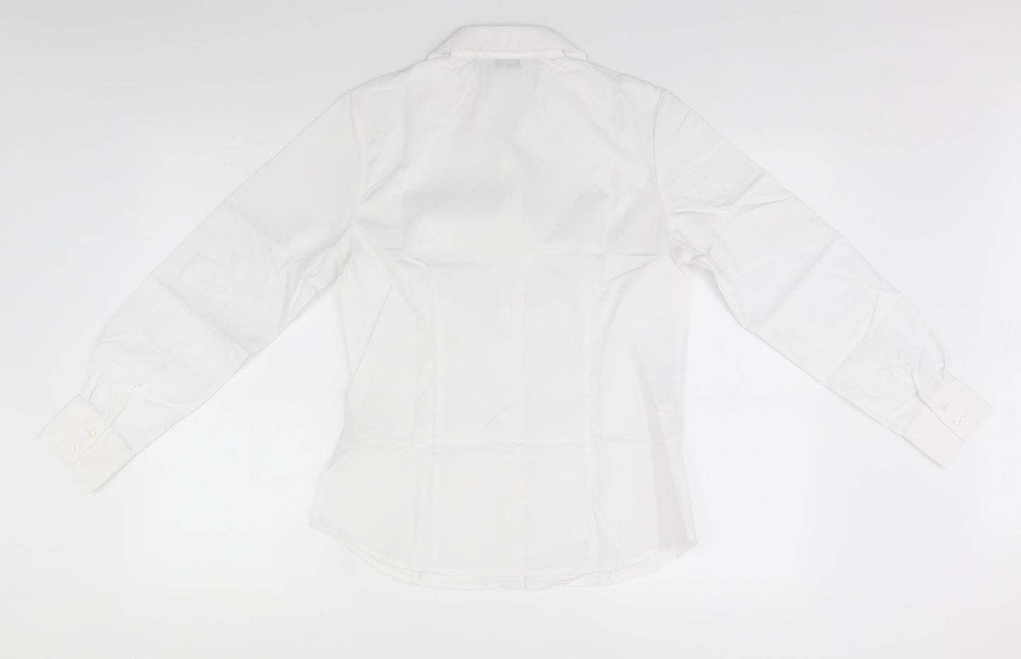 Womens UK Size 8 disley White Basic Button-Up