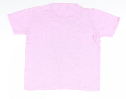 Womens UK Size 18 EWM Pink Pullover Jumper
