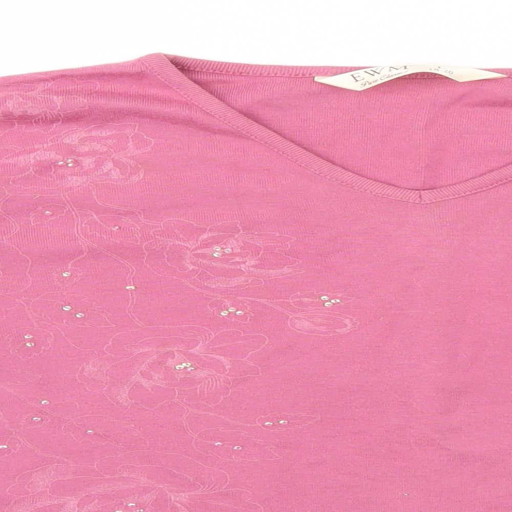 Womens UK Size 18 EWM Pink Pullover Jumper