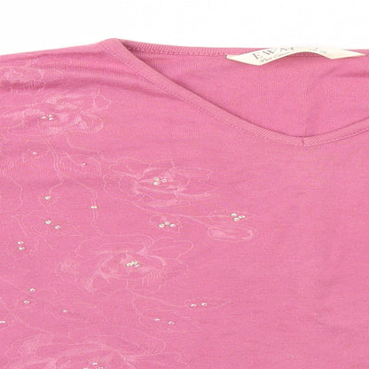 Womens UK Size 18 EWM Pink Pullover Jumper