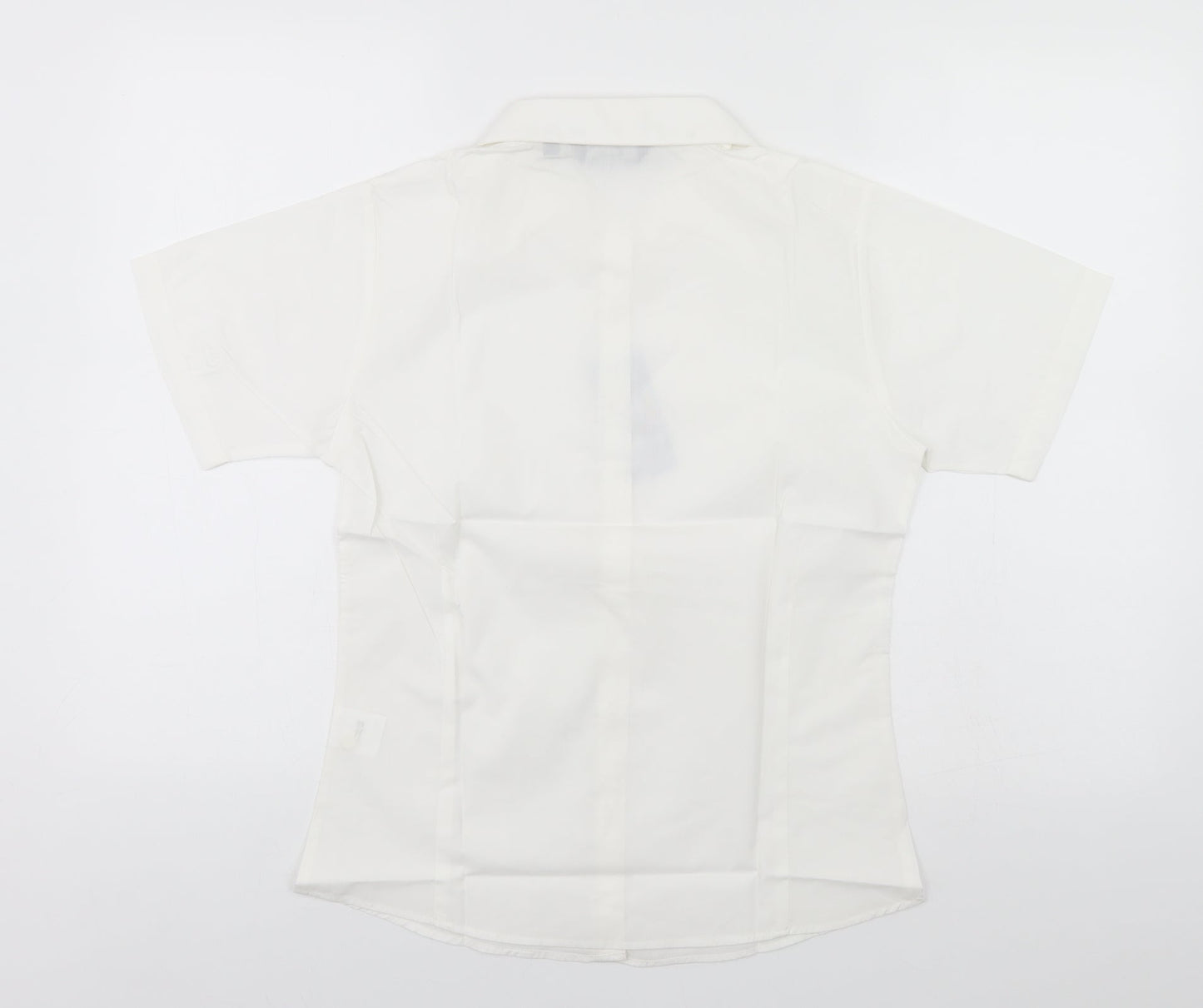Womens UK Size 8 Premier White Basic Button-Up