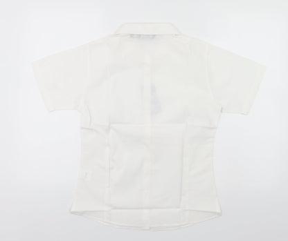 Womens UK Size 8 Premier White Basic Button-Up
