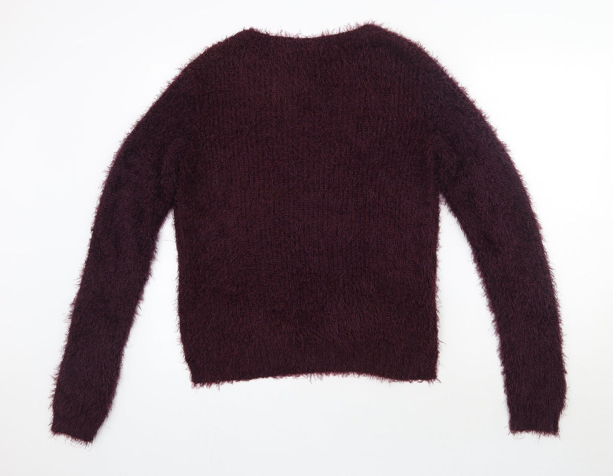 Womens UK Size L H&M Purple Pullover Jumper