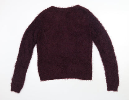 Womens UK Size L H&M Purple Pullover Jumper