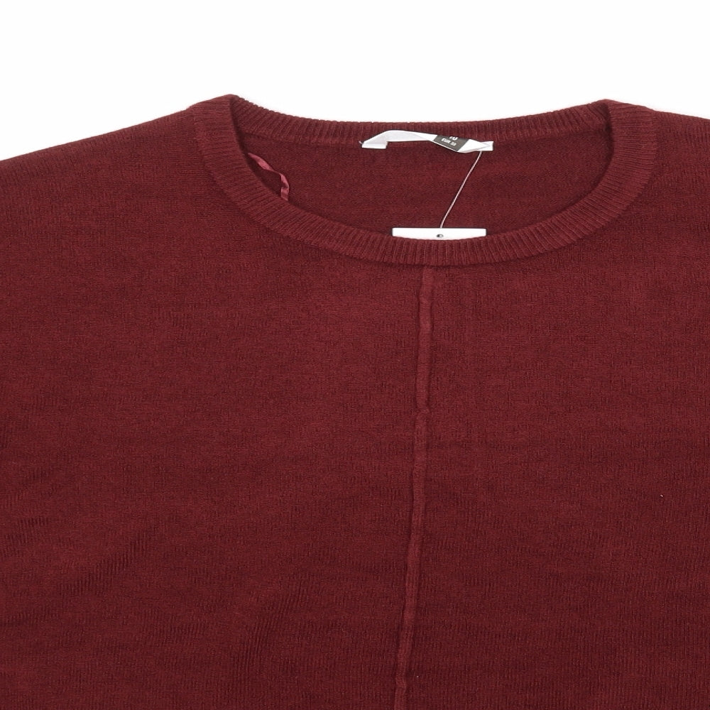 Womens UK Size 10 Pep and Co Red Pullover Jumper