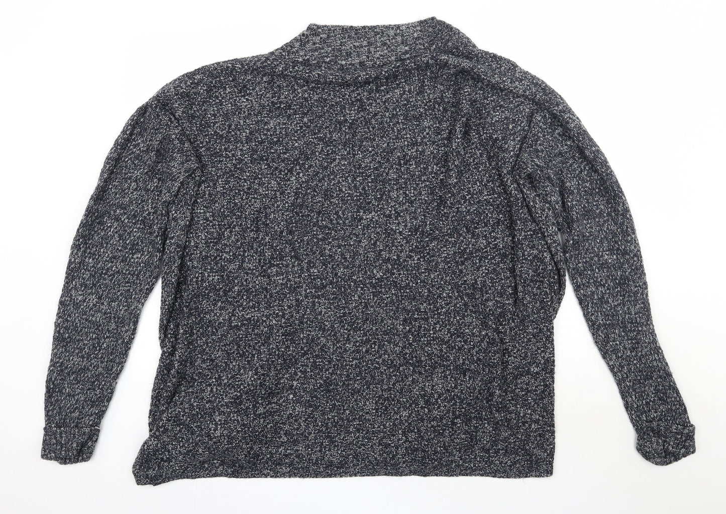 F&F Womens Blue   Acrylic Cardigan Jumper Size 20   - Navy