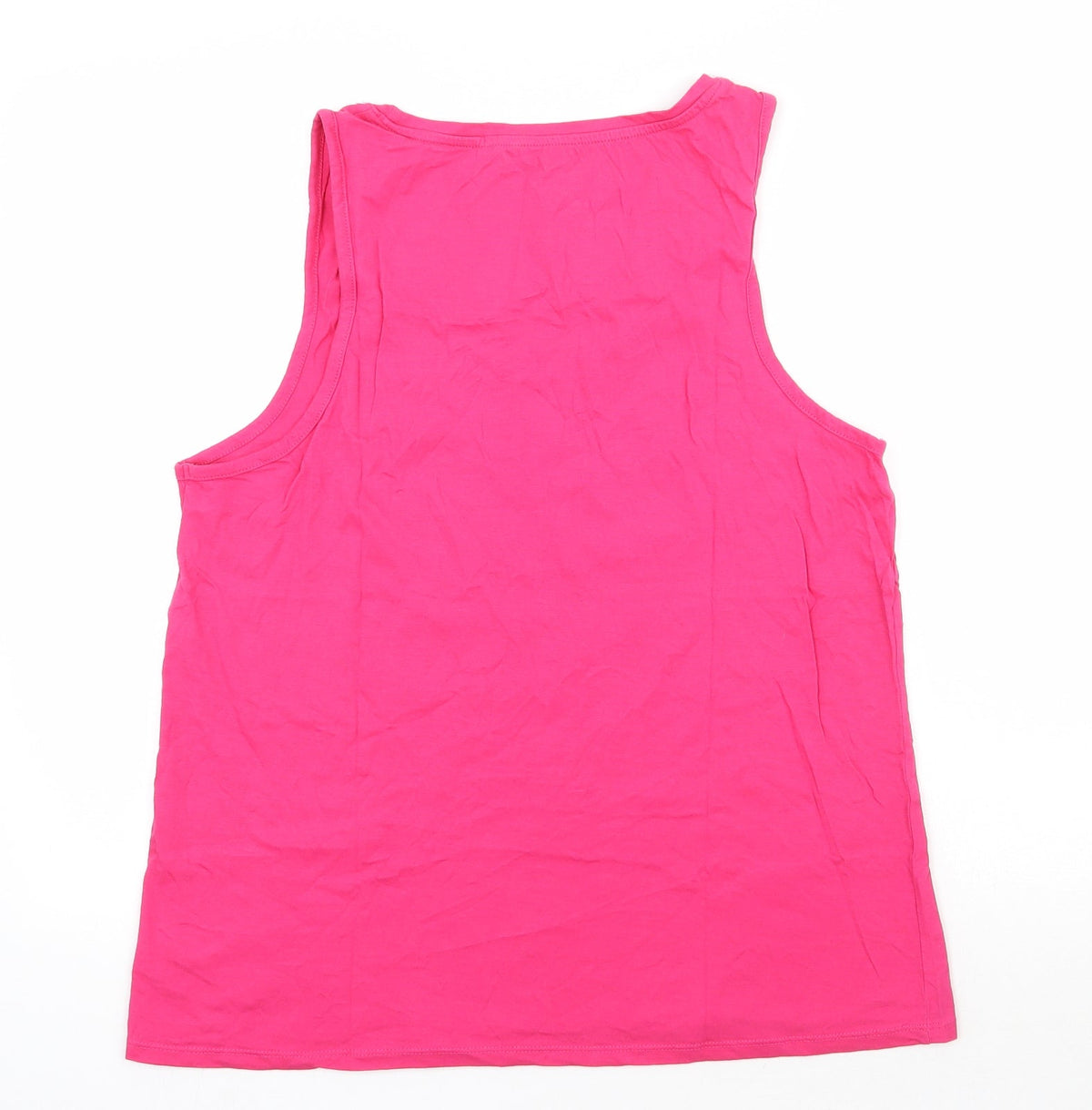 Back view of Pep&Co Pep and Co women’s pink solid polyester top pyjama top, size UK 16