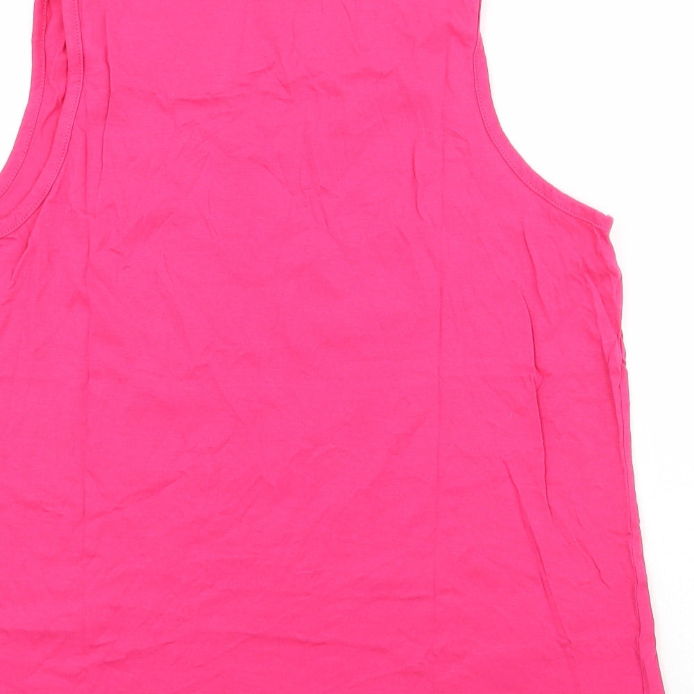 Brand and care label for Pep&Co Pep and Co women’s pink solid polyester top pyjama top, size UK 16