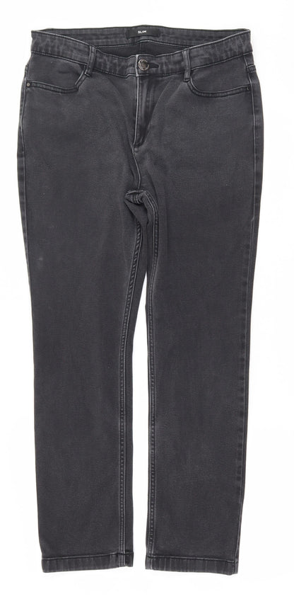 Womens UK Size 12 Marks and Spencer Slim Fit Skinny Black Jeans