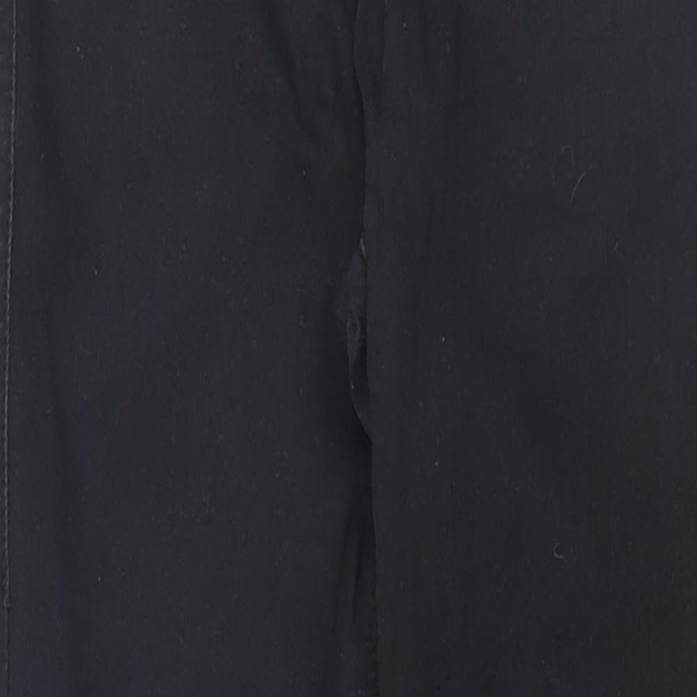 Topshop Womens Black  Cotton Skinny Jeans  L30 in Regular Zip