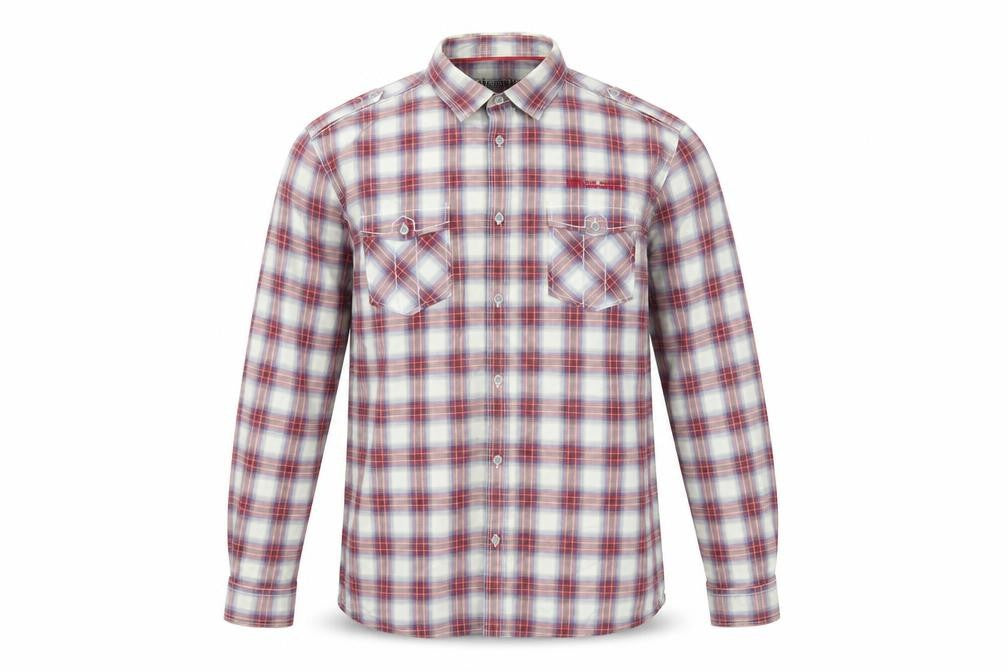 Mens UK Size XL Red Herring Red  Button-Up Long Sleeve Casual Shirt