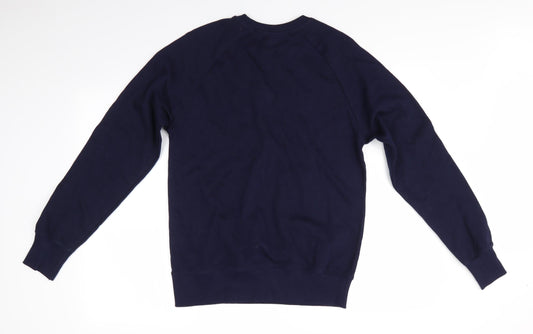Mens UK Size S Earth Positive Blue Pullover Sweatshirt