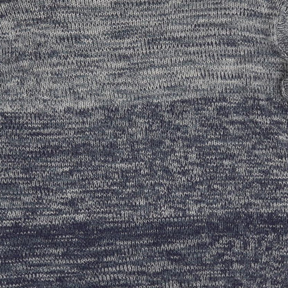 Cedar Wood State Mens Blue Collared   Pullover Jumper Size M   - Fade to Blue Teal Grey Mix