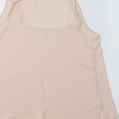 Womens UK Size 10 Topshop Pink Basic Tank