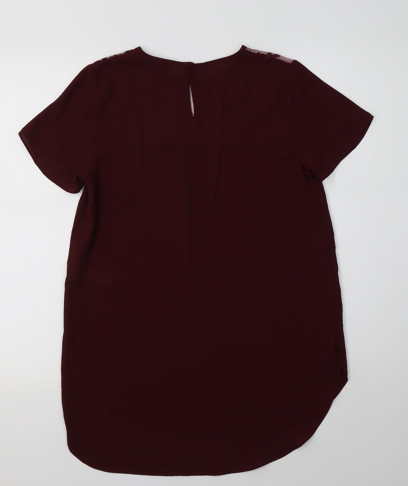 Womens UK Size 10 New Look Purple Basic Blouse