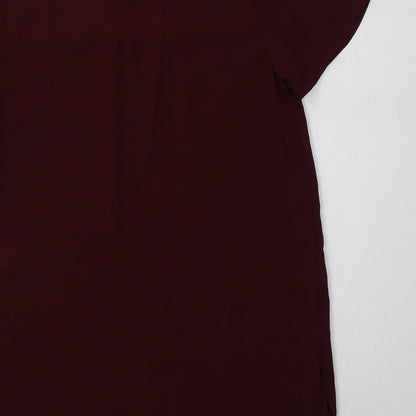 Womens UK Size 10 New Look Purple Basic Blouse