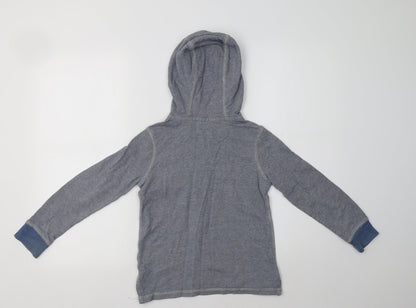F&F Boys Blue  Cotton Pullover Hoodie Size 7-8 Years