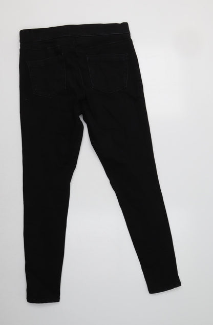 George Womens Black  Cotton Jegging Jeans Size 12 L30 in Regular