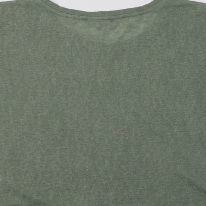 Womens UK Size 10 Peacocs Green Basic Blouse