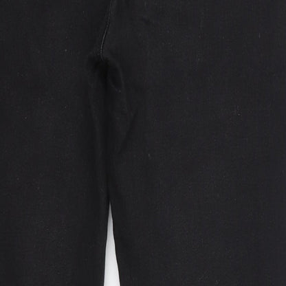 Peacocks Womens Black  Cotton Skinny Jeans Size 12 L28 in Regular