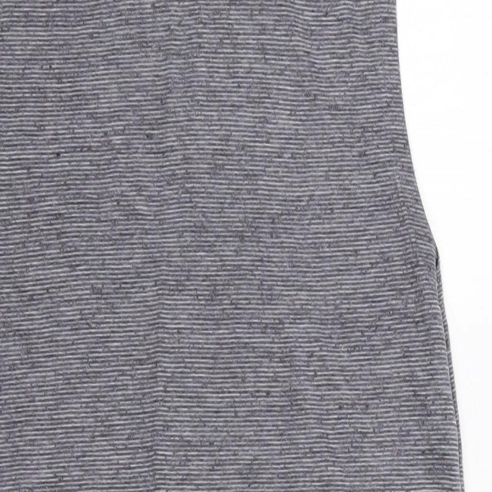 Womens UK Size 8 New Look Grey Basic Tank