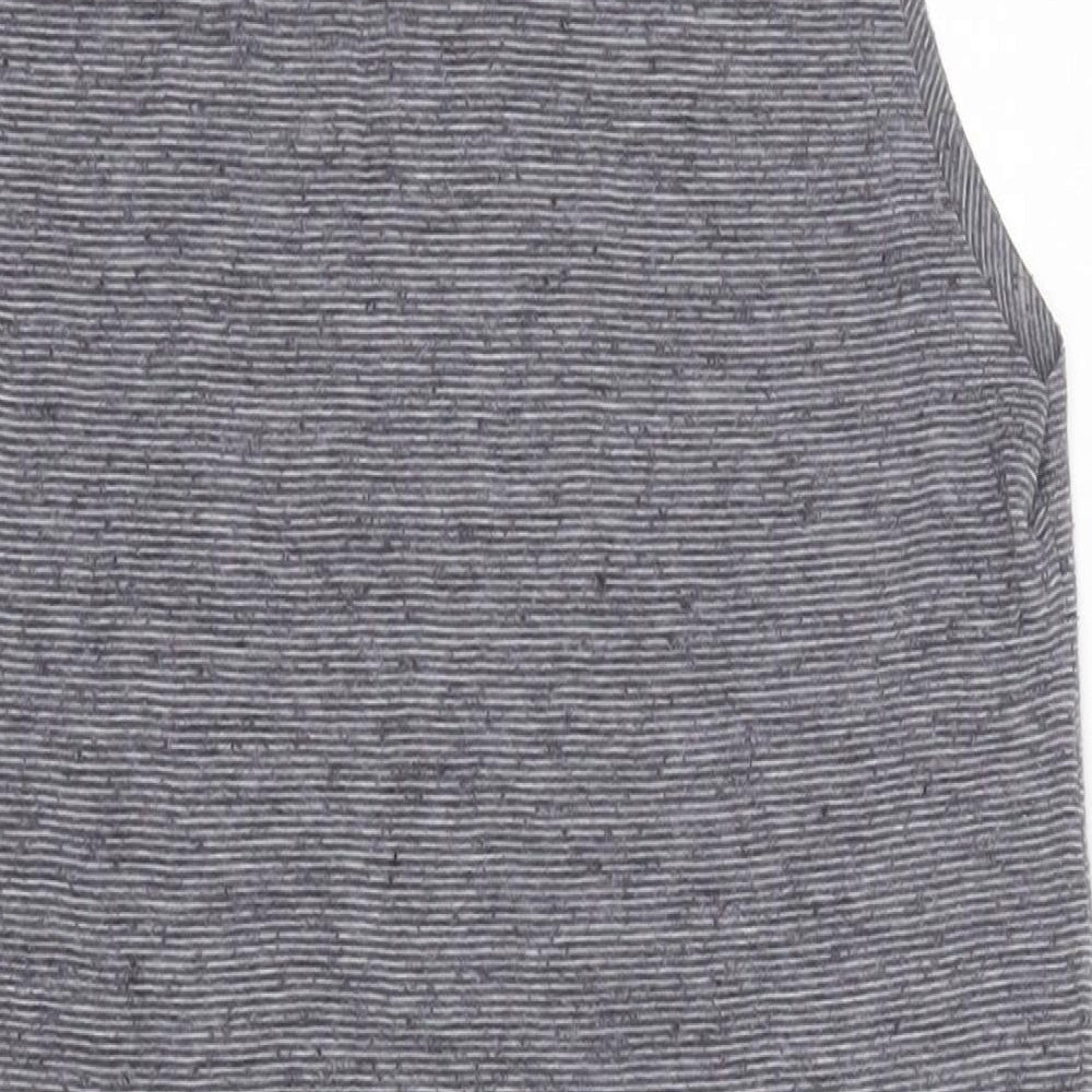 Womens UK Size 8 New Look Grey Basic Tank