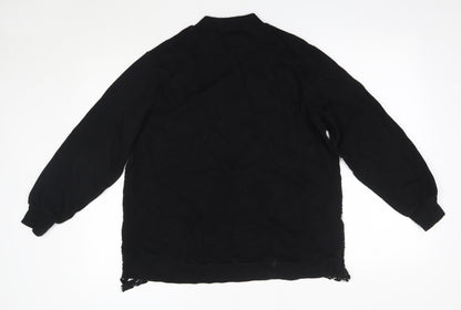 Womens UK Size S River Island Black Pullover Jumper
