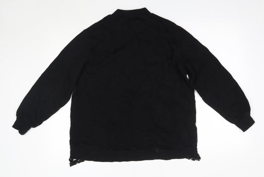 Womens UK Size S River Island Black Pullover Jumper