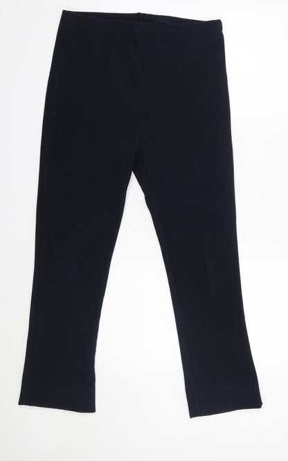 Womens UK Size 12 Preworn Regular Fit  Blue Trousers