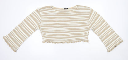 Womens UK Size L Nasty Gal Brown Pullover Jumper
