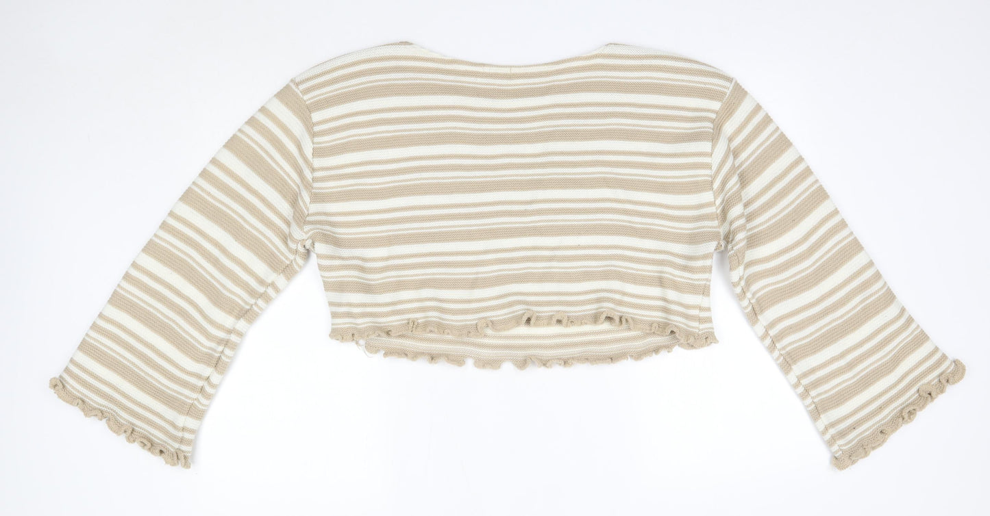 Womens UK Size L Nasty Gal Brown Pullover Jumper