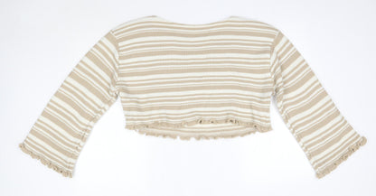 Womens UK Size L Nasty Gal Brown Pullover Jumper