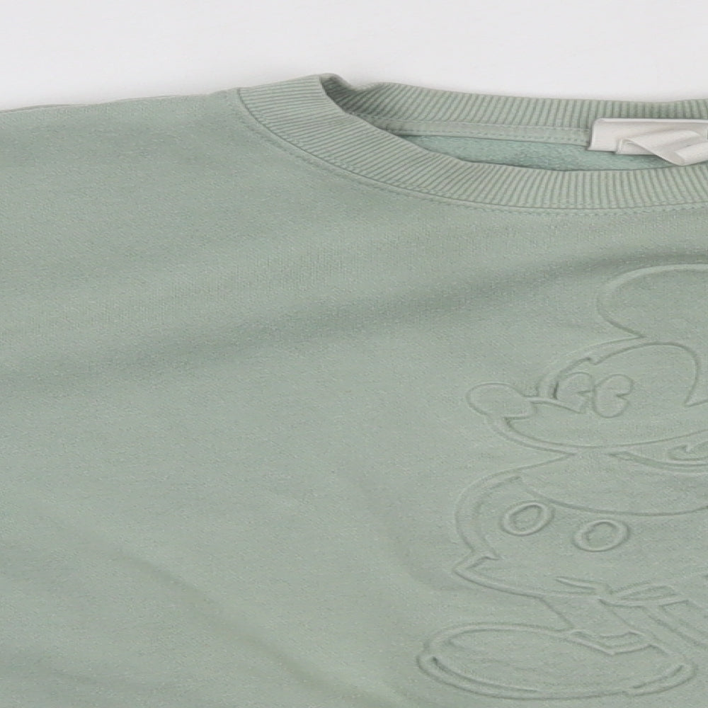 Womens UK Size S H&M Green Pullover Jumper