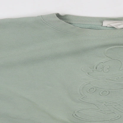 Womens UK Size S H&M Green Pullover Jumper