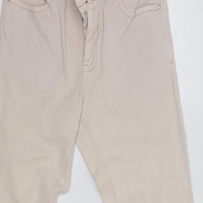 Simply Be Womens Pink  Cotton Skinny Jeans Size 10 L27 in Regular  - Short