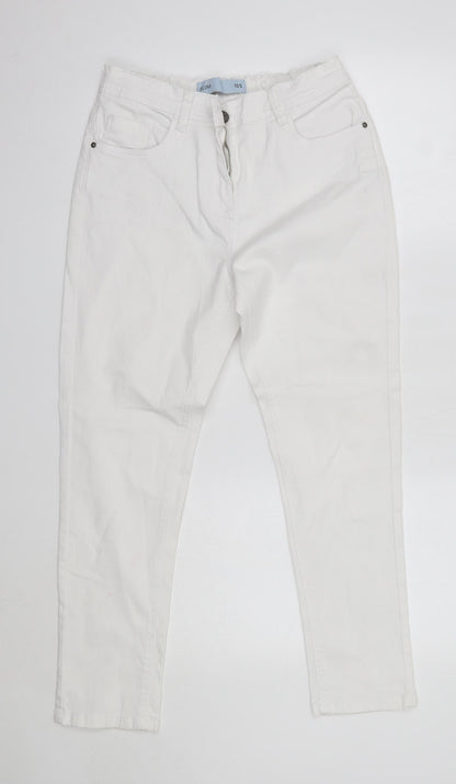 Anthology Womens White  Cotton Skinny Jeans Size 10 L26 in Slim