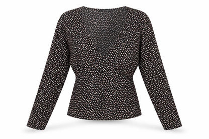 Womens UK Size S Brave Soul Black Basic Blouse