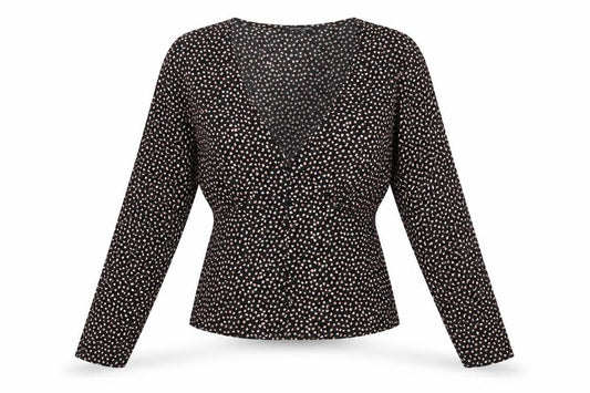 Womens UK Size S Brave Soul Black Basic Blouse