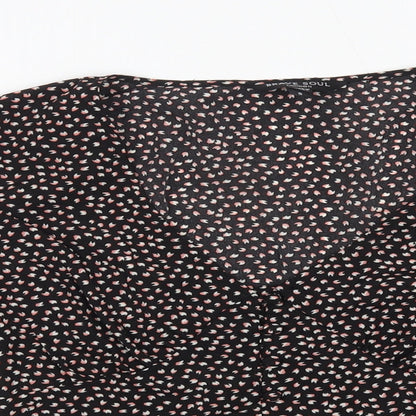 Womens UK Size S Brave Soul Black Basic Blouse