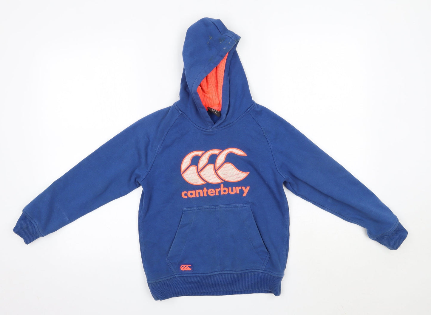 Canterbury Boys Blue  Cotton Pullover Hoodie Size 8 Years