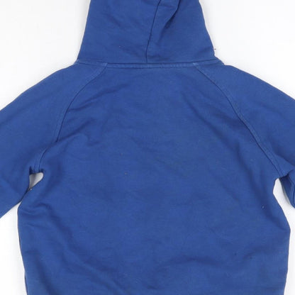 Canterbury Boys Blue  Cotton Pullover Hoodie Size 8 Years