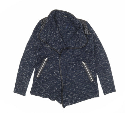 Womens UK Size S Quiz Blue Cardigan Jumper