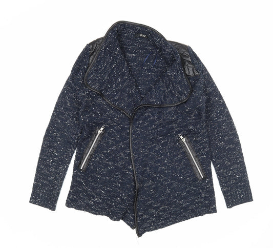 Womens UK Size S Quiz Blue Cardigan Jumper