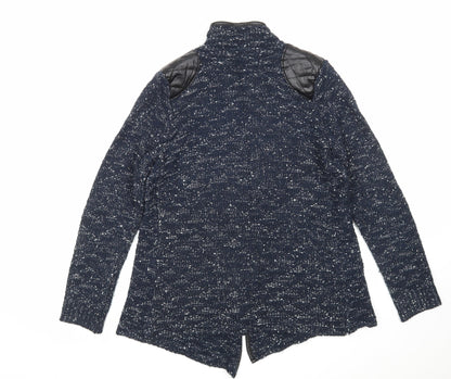 Womens UK Size S Quiz Blue Cardigan Jumper