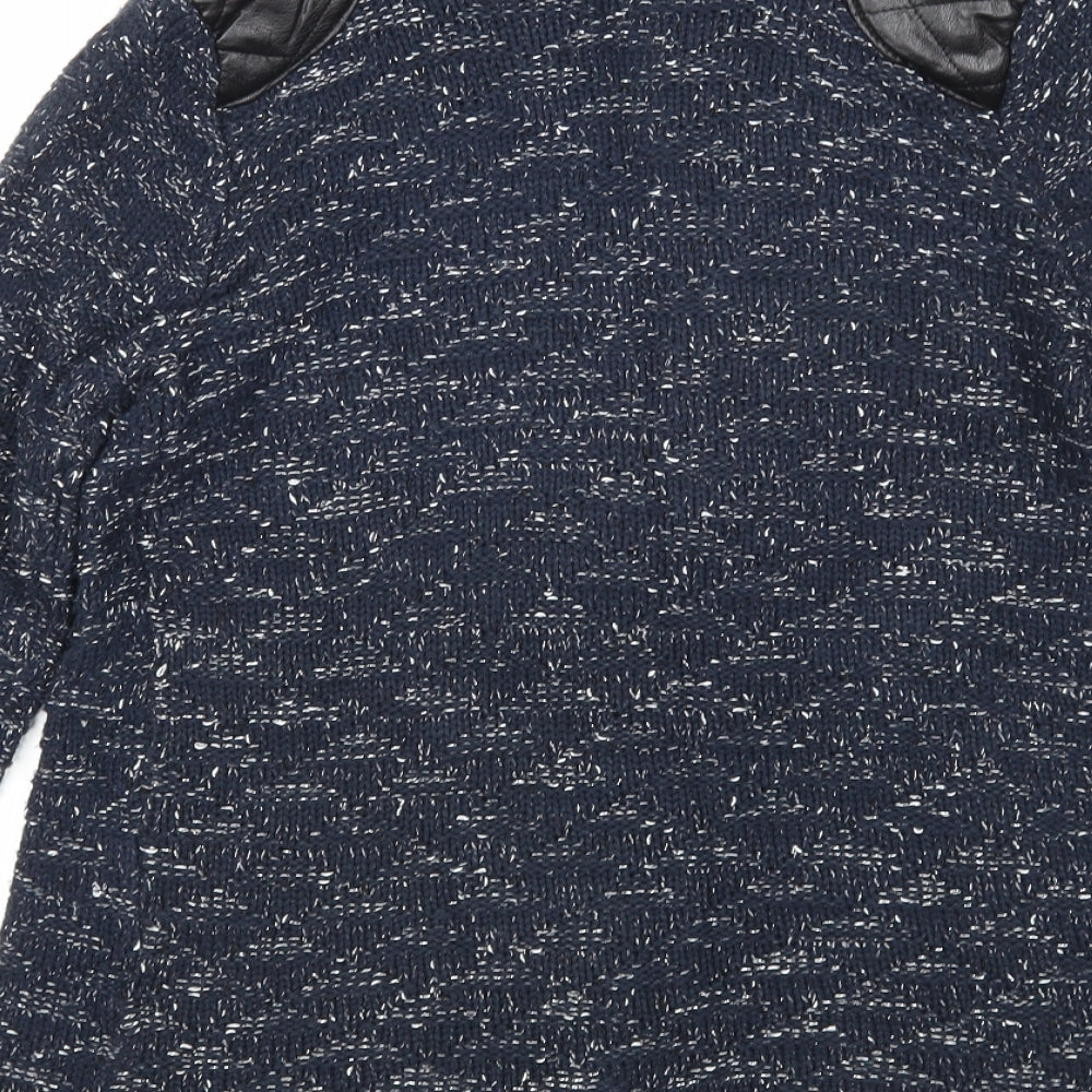 Womens UK Size S Quiz Blue Cardigan Jumper