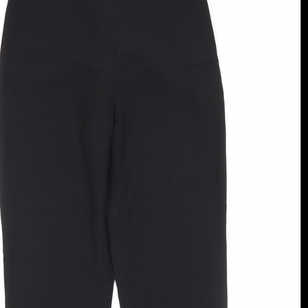 Womens UK Size 12 Debenhams Regular Fit  Black Trousers